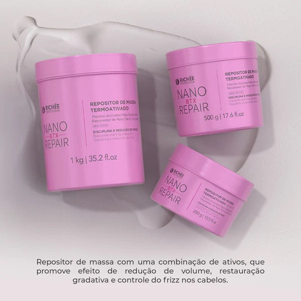 Richée NanoBtx Repair 1kg – Thermoactivated Mass Replenisher with Smoothing Effect and Intense Shine