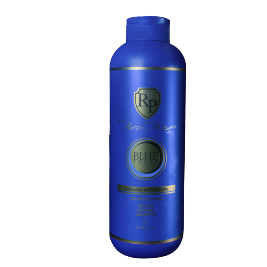 Robson Peluquero Matizador Blue 1L | Neutralizes Orange Tones with a Cool Blonde Effect