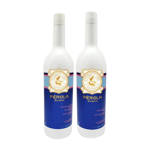 Eternity Liss Stylishine Pearl Brazilian Progressive Hair Treatment Kit 2x1L – Keratin, Cysteine & Pearl Powder