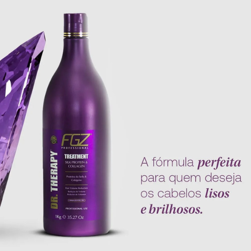 FGZ Professional Dr. Therapy Enzimoterapia 1L – Tratamento Alisante Orgânico com Enzimas Naturais e Colágeno