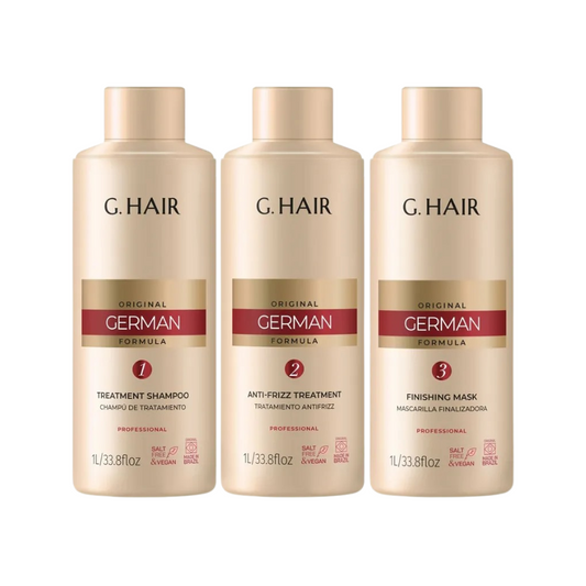 G. Hair Professional German Brush 3x1L – Reducing Treatment with Keratin and Intense Shine