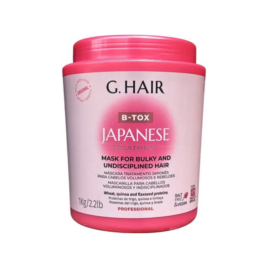 G.Hair Japanese Btox 1kg – Professional Vegan Treatment with Realignment and Intense Shine