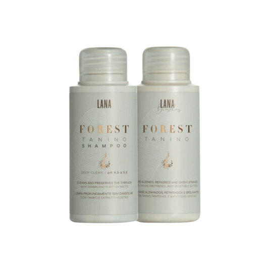 Lana Brasiles Organic Forest Tanino Smoothing Treatment Kit 100ml – Step 1 and 2 | Professional Vegan