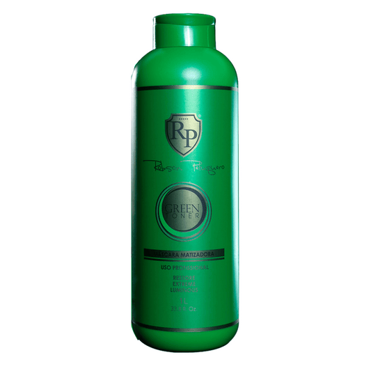 Robson Peluquero Green Toning Mask 1L | Neutralizes Yellow and Enhances Pearly Tone