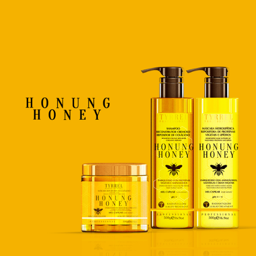 Tyrrel Honung Honey Collagen Replenishing Mask 500g – Intensive Hydration and Reconstruction