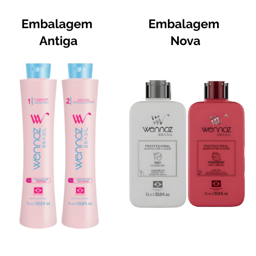 Wennoz Napolitan Fusion Strawberry B.Tox Anti-Frizz 1L – Tratamento Regenerador e Alinhador