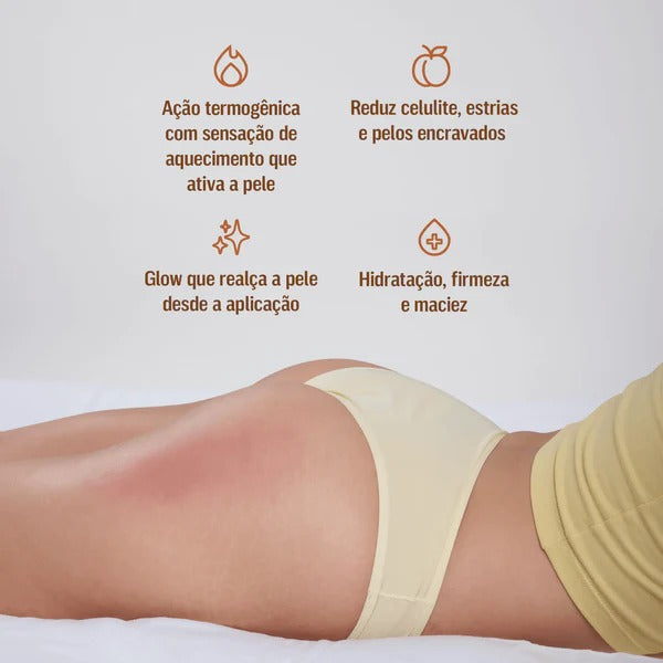 Beleza Brasileira Bumbum Cream 200g | Creme Firmador para Glúteos e Coxas com Efeito Termogênico e Hidratação Profunda