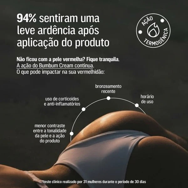 Beleza Brasileira Bumbum Cream 200g | Creme Firmador para Glúteos e Coxas com Efeito Termogênico e Hidratação Profunda