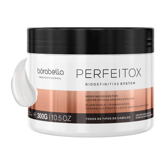 Borabella Perfeitox Bio Definitive System 300g – Organic Hair Straightener with 12 Nourishing Oils and 19 Amino Acids