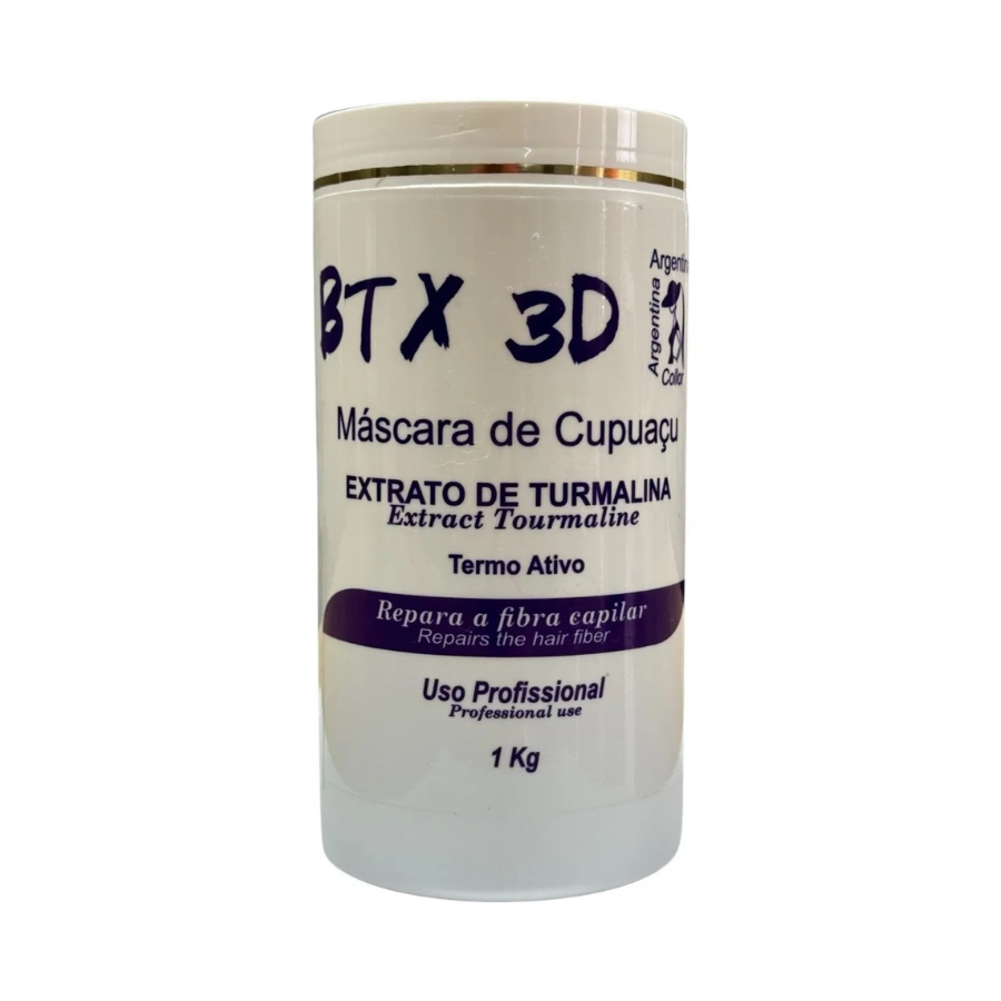Argentina BTX 3D Botox Capilar com Extrato de Turmalina Profissional 1kg