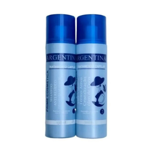 Escova Progressiva Argentina Profissional Kit 2 Passos 1L – Liso Duradouro e Redução de Volume