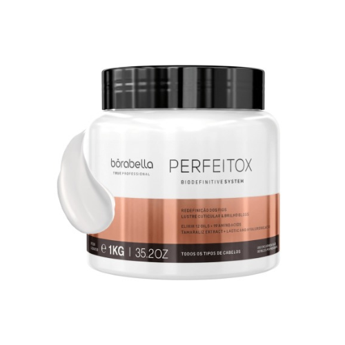 Borabella Perfeitox Bio Definitive System 1kg – Organic Hair Straightener with 12 Nourishing Oils and 19 Amino Acids