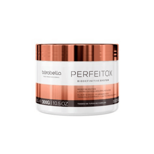 Borabella Perfeitox Bio Definitive System 300g – Organic Hair Straightener with 12 Nourishing Oils and 19 Amino Acids