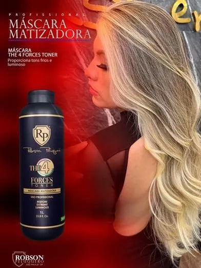 Robson Peluquero Matizador The 4 Forces 1L | 4-in-1 Power for Complete Neutralization