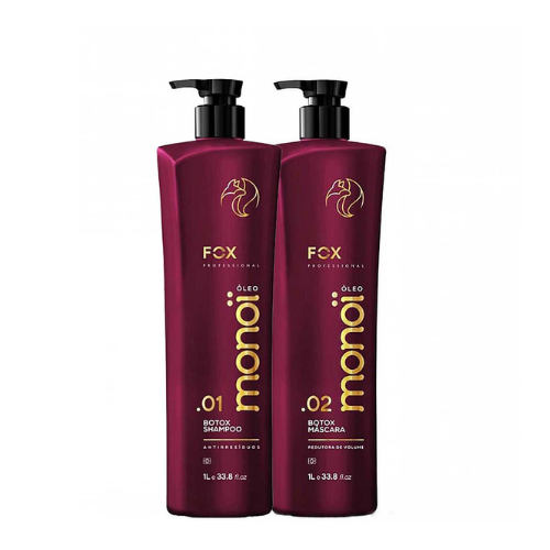 Fox Professional BTOX Monoi Brazilian Hair Botox – Volume Reduction, Deep Repair & Anti-Frizz Treatment