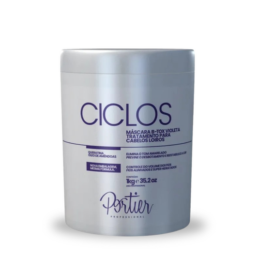 Portier Ciclos B-Tox Violet 1kg – Toning and Hydration for Perfect Blondes