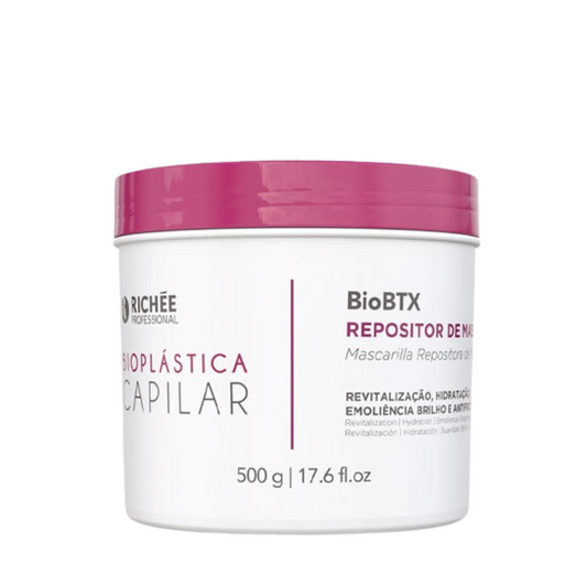 Richée Bioplástica BioBTx 500g – Mass Replenisher with Volume Reduction and Intense Shine