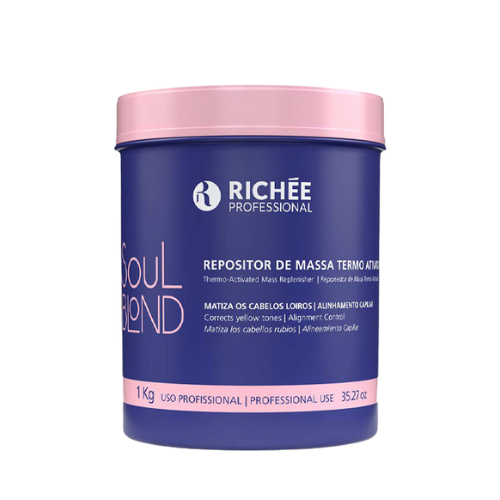 Richée Soul Blond 1kg – Thermoactivated Mass Replenisher with Toning Action and Volume Reduction
