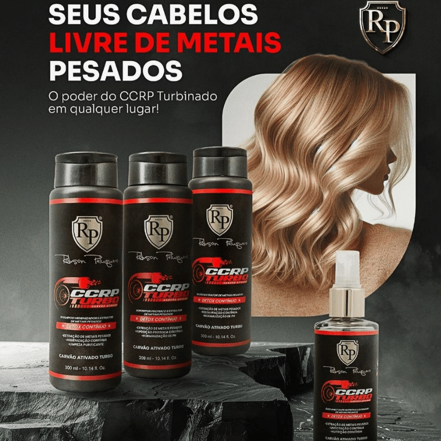 Robson Peluquero CCRP Turbo 500ml – Kit 4 Passos Detox + Reconstrução