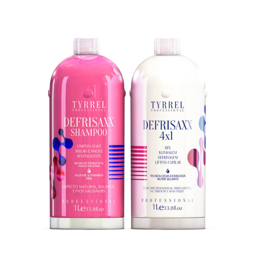 TYRREL DEFRISAXX 2 Steps 1L – Organic Smoothing Treatment with Nutrition and Reconstruction