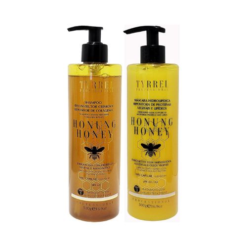 Tyrrel Honung Honey Kit Shampoo + Hydrolipidic Mask – Hair Reconstruction, Nutrition and Revitalization
